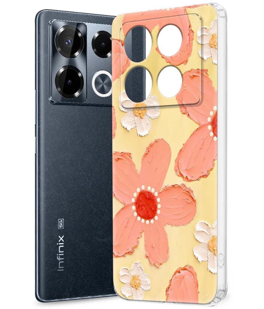     			Fashionury Multicolor Printed Back Cover Silicon Compatible For Infinix Note 40 pro plus 5G ( Pack of 1 )