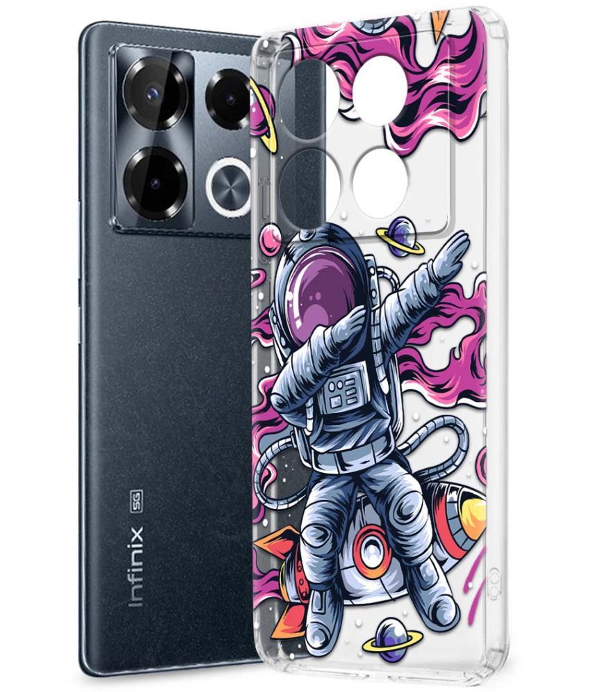     			Fashionury Multicolor Printed Back Cover Silicon Compatible For Infinix Note 40 pro plus 5G ( Pack of 1 )