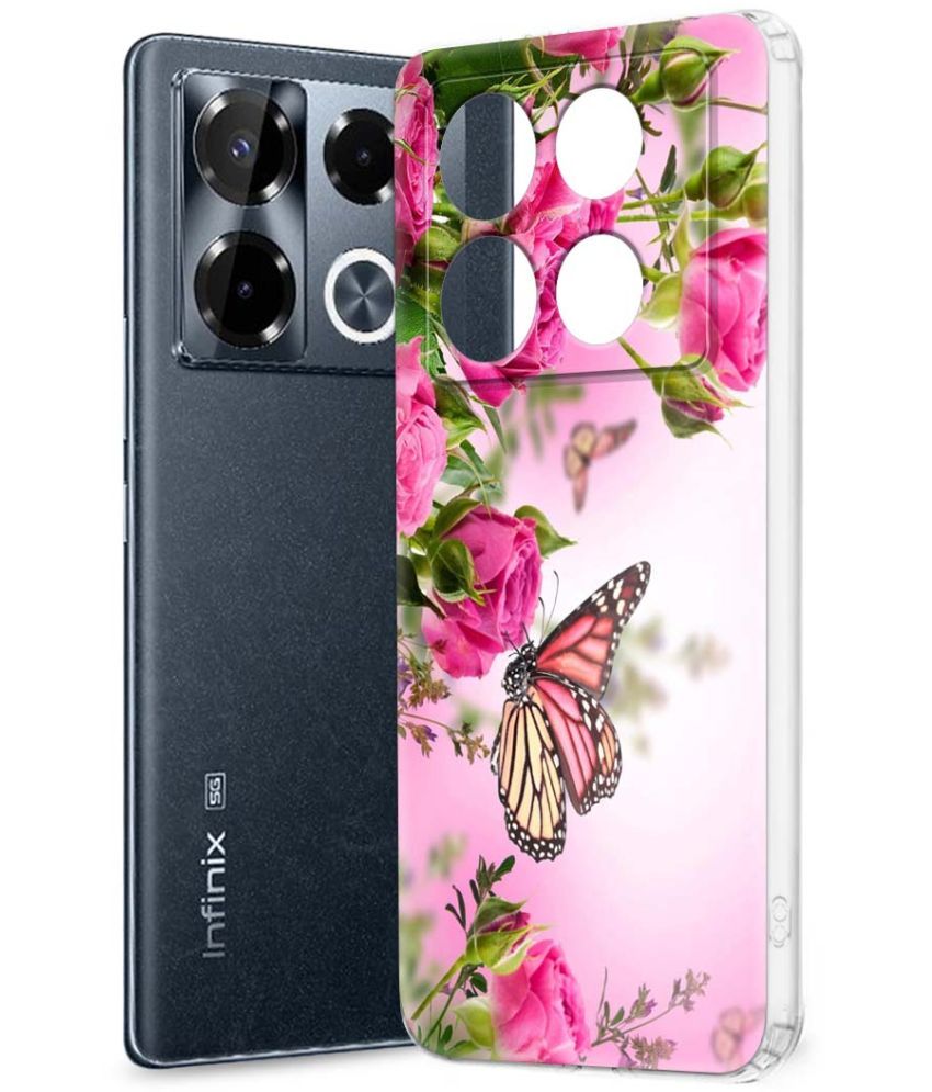     			Fashionury Multicolor Printed Back Cover Silicon Compatible For Infinix Note 40 pro plus 5G ( Pack of 1 )