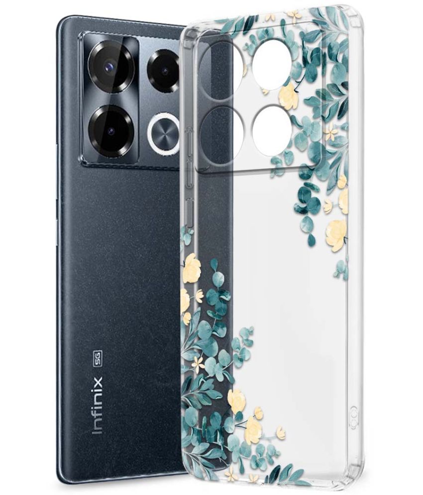     			Fashionury Multicolor Printed Back Cover Silicon Compatible For Infinix Note 40 pro plus 5G ( Pack of 1 )