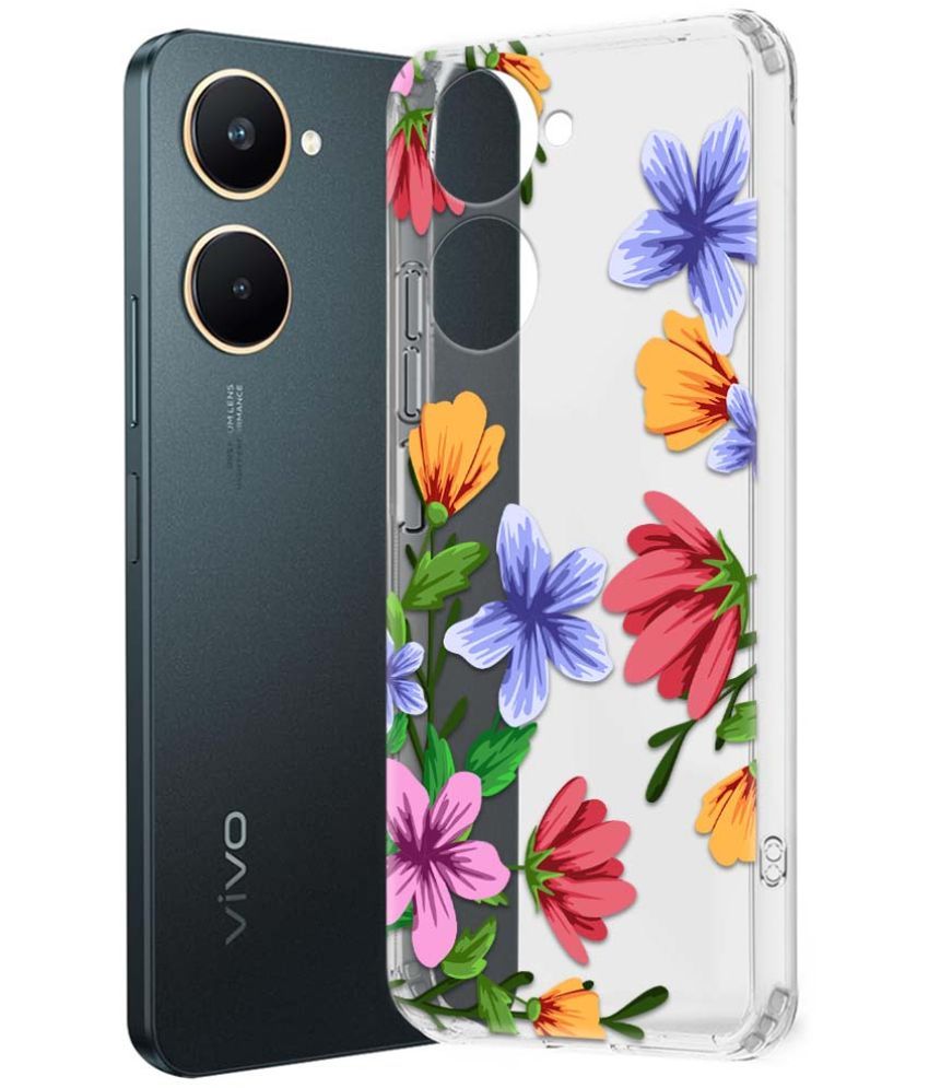     			Fashionury Multicolor Printed Back Cover Silicon Compatible For Vivo Y18 ( Pack of 1 )