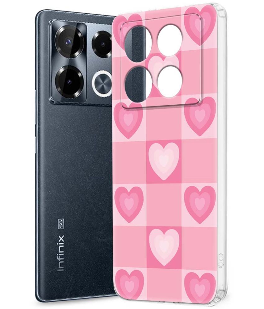     			Fashionury Multicolor Printed Back Cover Silicon Compatible For Infinix Note 40 pro plus 5G ( Pack of 1 )