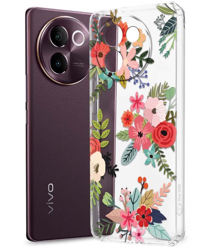     			Fashionury Multicolor Printed Back Cover Silicon Compatible For Vivo V30e 5G ( Pack of 1 )