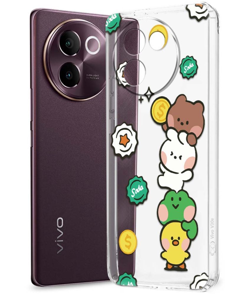     			Fashionury Multicolor Printed Back Cover Silicon Compatible For Vivo V30e 5G ( Pack of 1 )