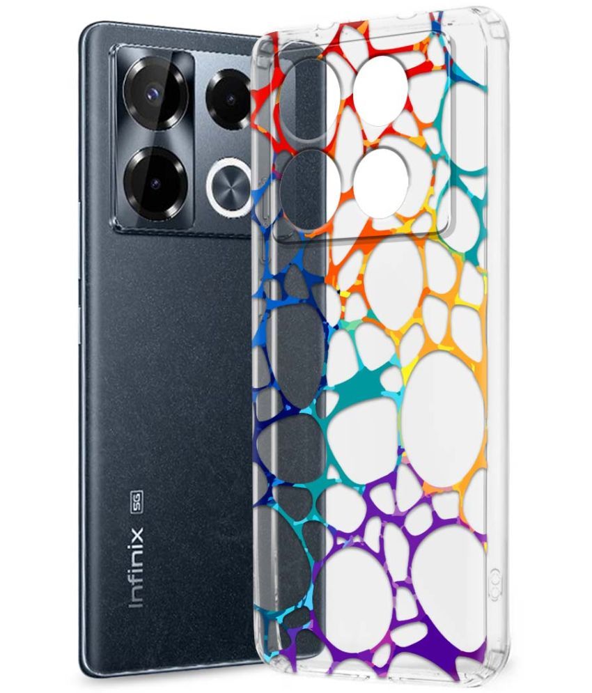     			Fashionury Multicolor Printed Back Cover Silicon Compatible For Infinix Note 40 pro plus 5G ( Pack of 1 )