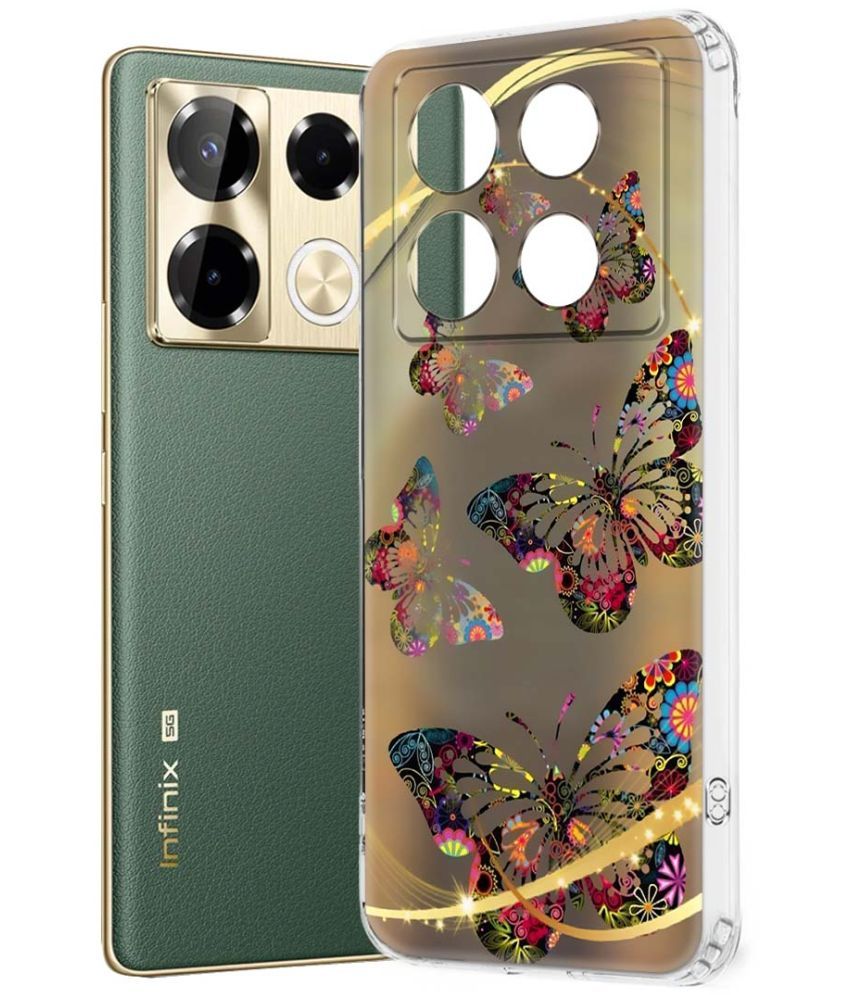     			Fashionury Multicolor Printed Back Cover Silicon Compatible For Infinix Note 40 Pro 5G ( Pack of 1 )