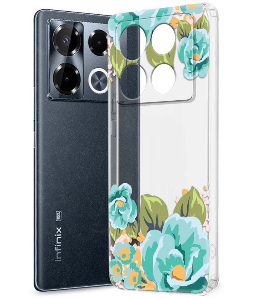     			Fashionury Multicolor Printed Back Cover Silicon Compatible For Infinix Note 40 pro plus 5G ( Pack of 1 )