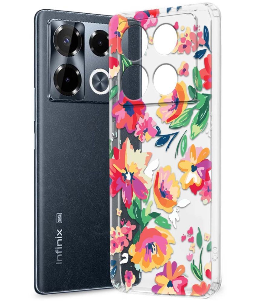     			Fashionury Multicolor Printed Back Cover Silicon Compatible For Infinix Note 40 pro plus 5G ( Pack of 1 )