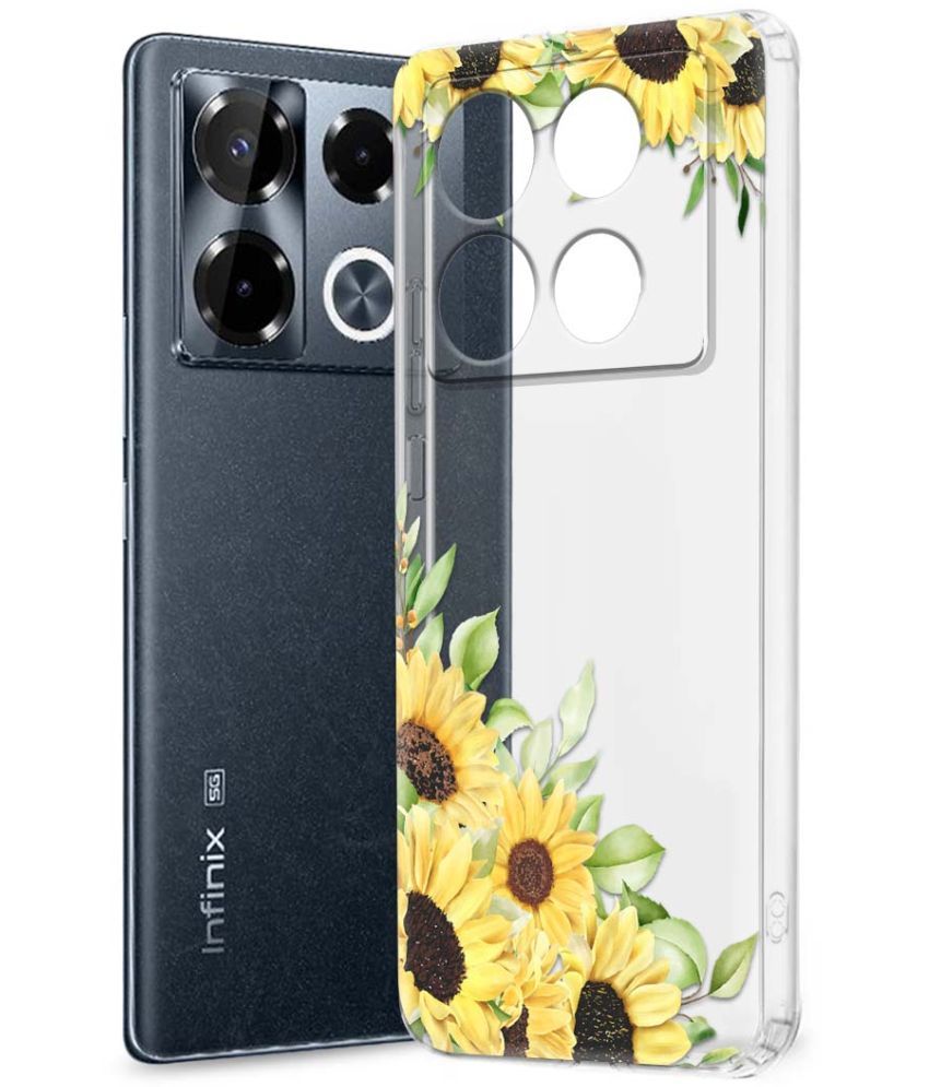     			Fashionury Multicolor Printed Back Cover Silicon Compatible For Infinix Note 40 pro plus 5G ( Pack of 1 )