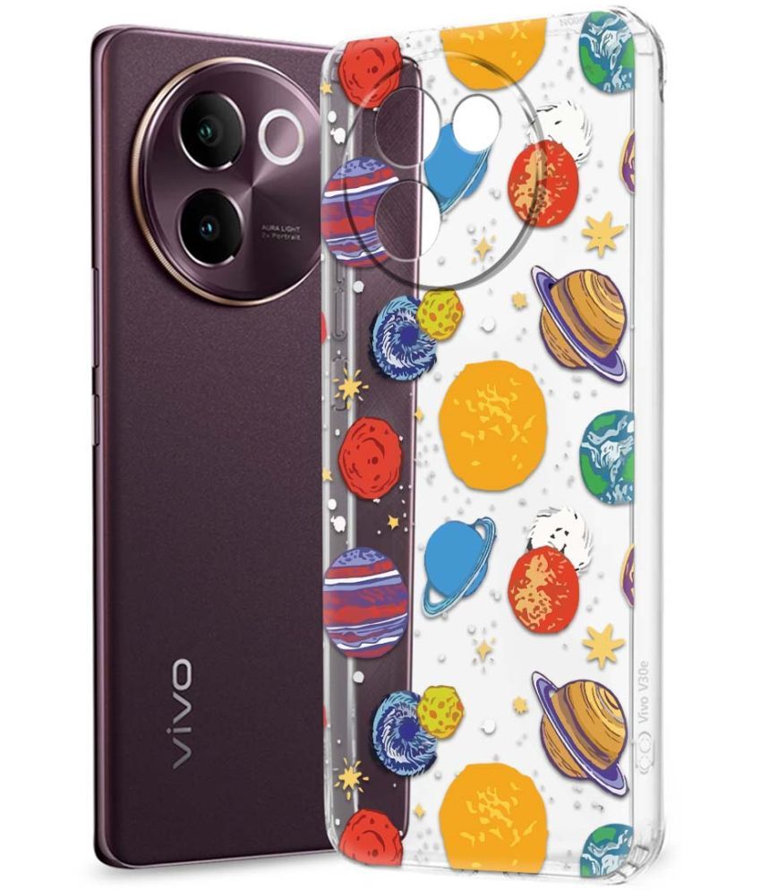     			Fashionury Multicolor Printed Back Cover Silicon Compatible For Vivo V30e 5G ( Pack of 1 )