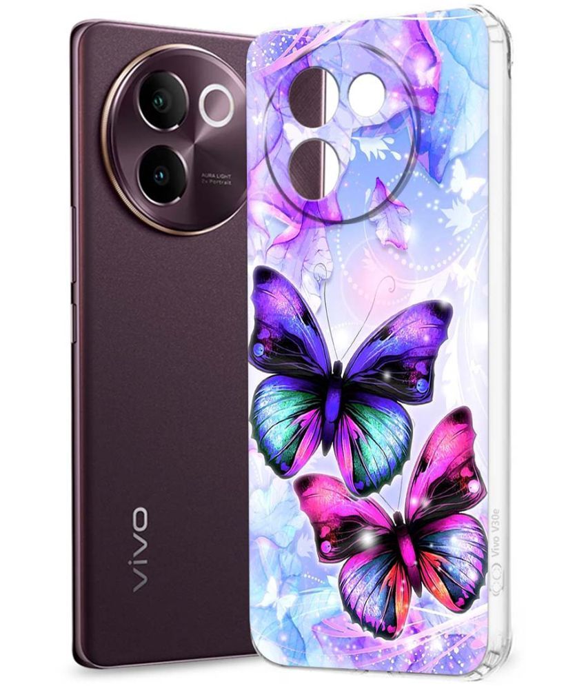     			Fashionury Multicolor Printed Back Cover Silicon Compatible For Vivo V30e 5G ( Pack of 1 )