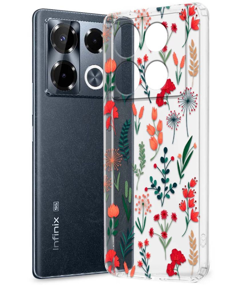     			Fashionury Multicolor Printed Back Cover Silicon Compatible For Infinix Note 40 pro plus 5G ( Pack of 1 )