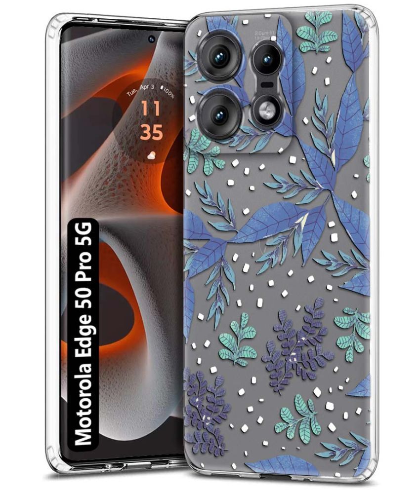     			Fashionury Multicolor Printed Back Cover Silicon Compatible For Motorola Edge 50 Pro 5G ( Pack of 1 )