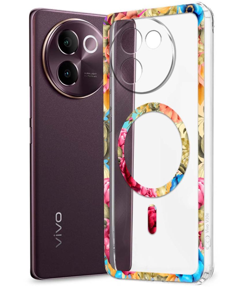     			Fashionury Multicolor Printed Back Cover Silicon Compatible For Vivo V30e 5G ( Pack of 1 )