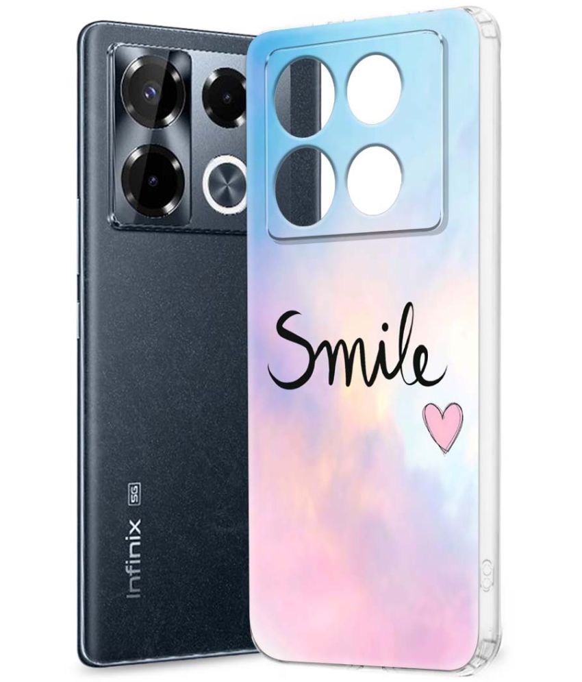     			Fashionury Multicolor Printed Back Cover Silicon Compatible For Infinix Note 40 pro plus 5G ( Pack of 1 )