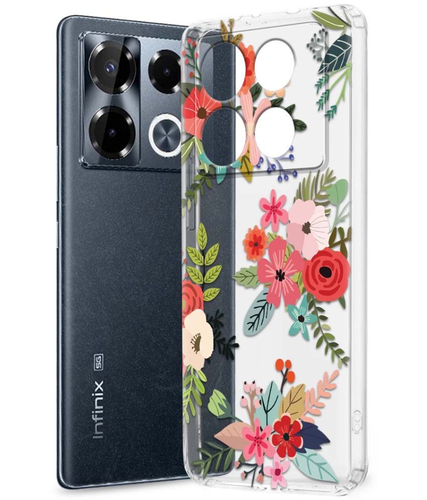     			Fashionury Multicolor Printed Back Cover Silicon Compatible For Infinix Note 40 pro plus 5G ( Pack of 1 )