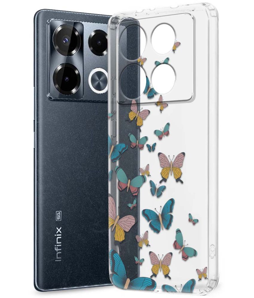     			Fashionury Multicolor Printed Back Cover Silicon Compatible For Infinix Note 40 pro plus 5G ( Pack of 1 )