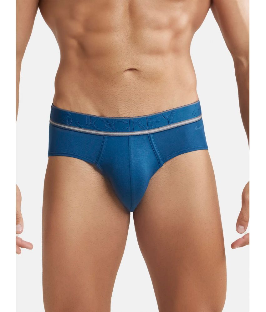     			Jockey HG15 Men Tencel Micro Modal Elastane Stretch Solid Brief with StayFresh Properties - Poseidon