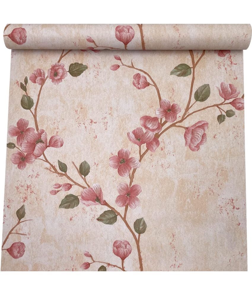     			KAAF Floral Wallpaper ( 45 x 250 ) cm ( Pack of 1 )