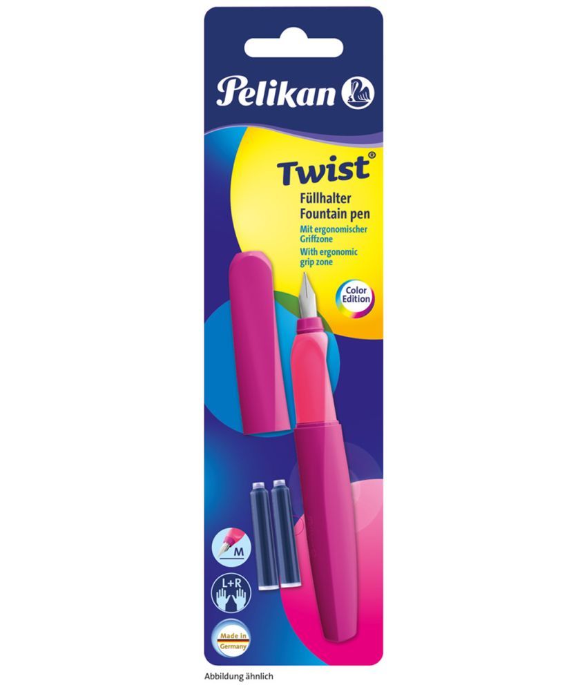     			Pelikan Twist P457 M Neon Plum Fountain Pen