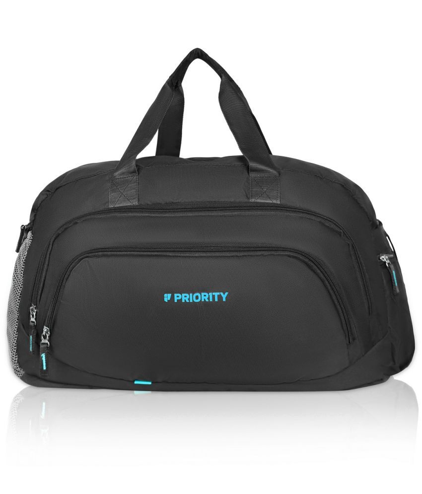    			Priority 39 Ltrs Black Polyester Duffle Bag