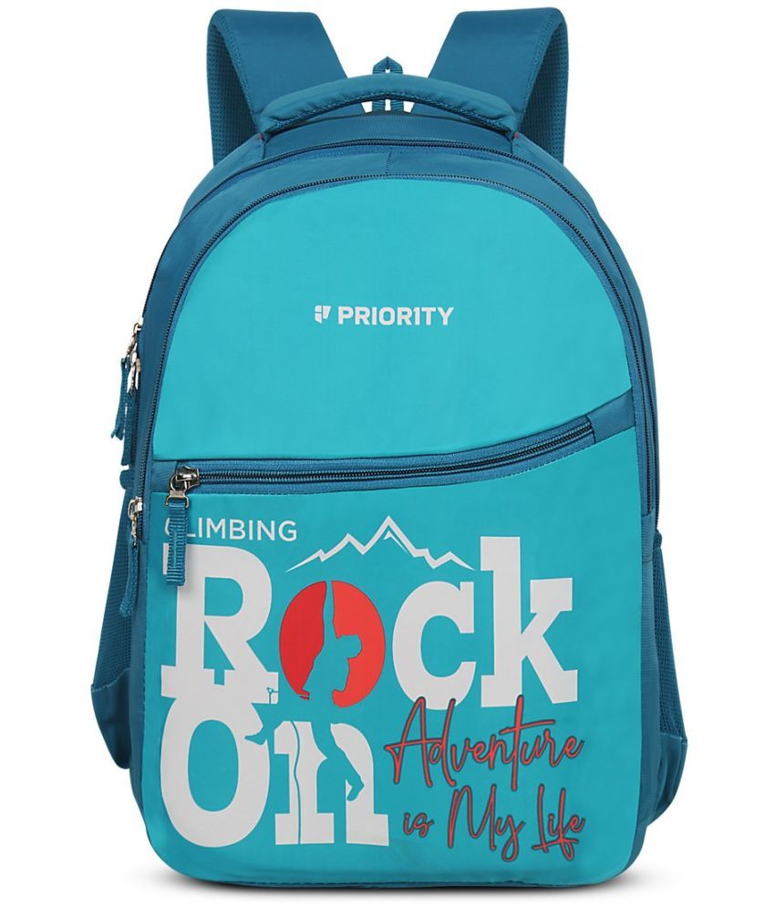     			Priority Blue Polyester Backpack ( 30 Ltrs )