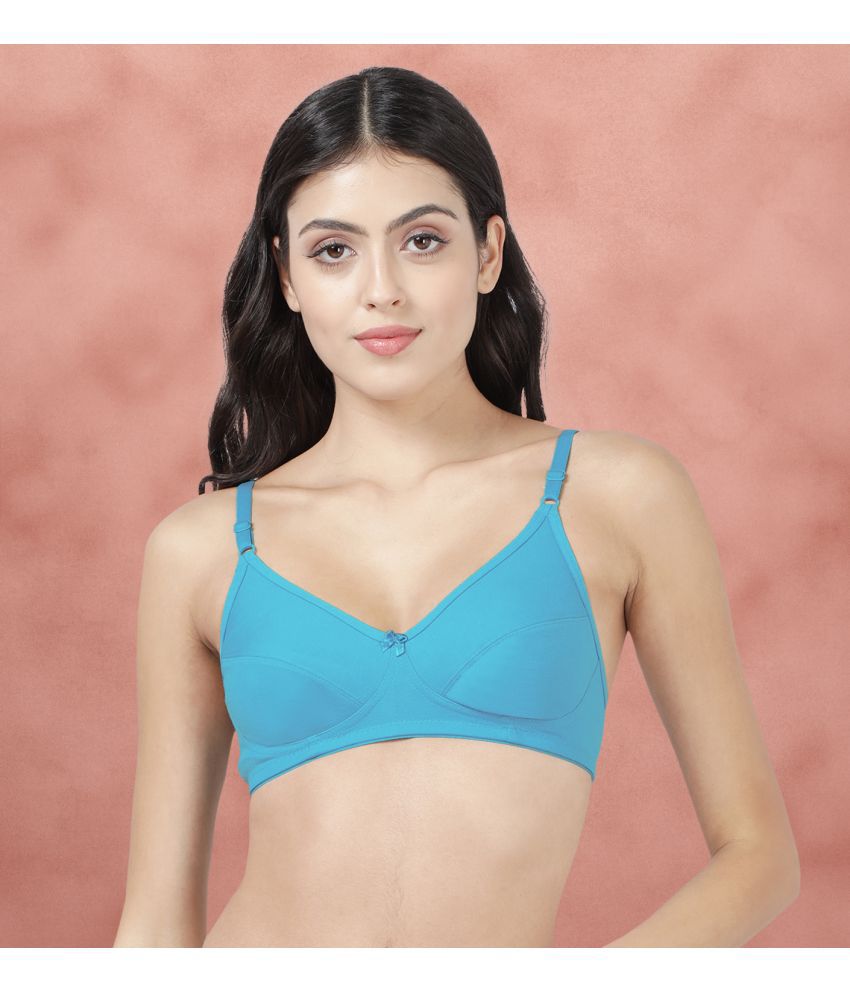     			Shyle Blue Polyester Non Padded Women's Everyday Bra ( Pack of 1 )