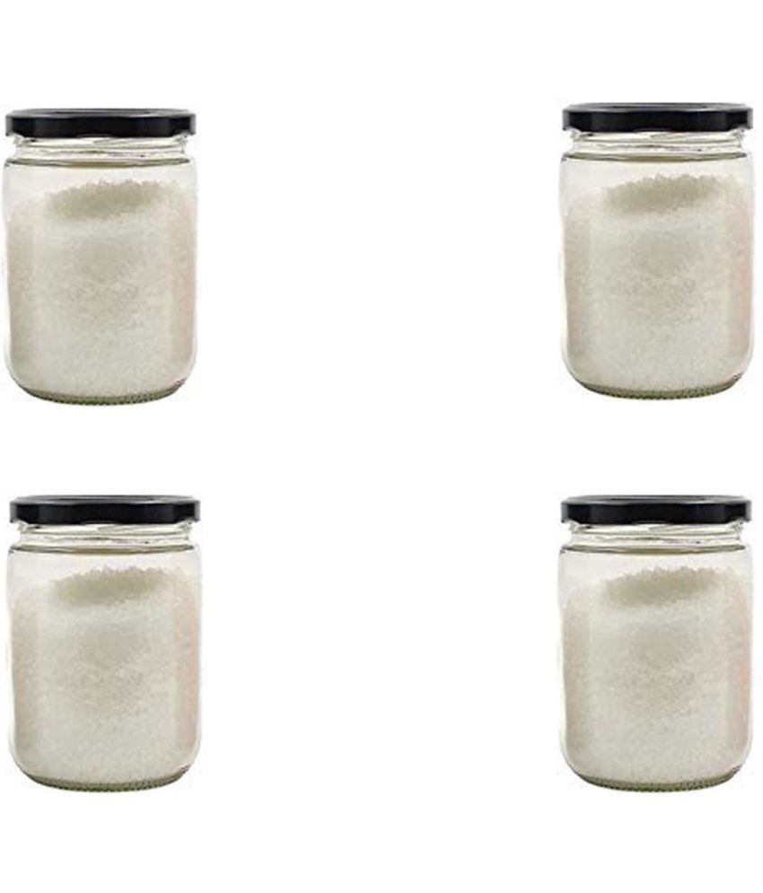     			Somil Glass Container Jar Glass Transparent Utility Container ( Set of 4 )