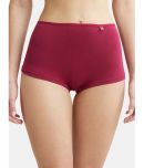 Jockey SS04 Women High Coverage Super Combed Cotton Elastane Stretch Boy Leg - Beet Red