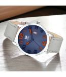 Lorenz Light Grey PU Analog Men's Watch