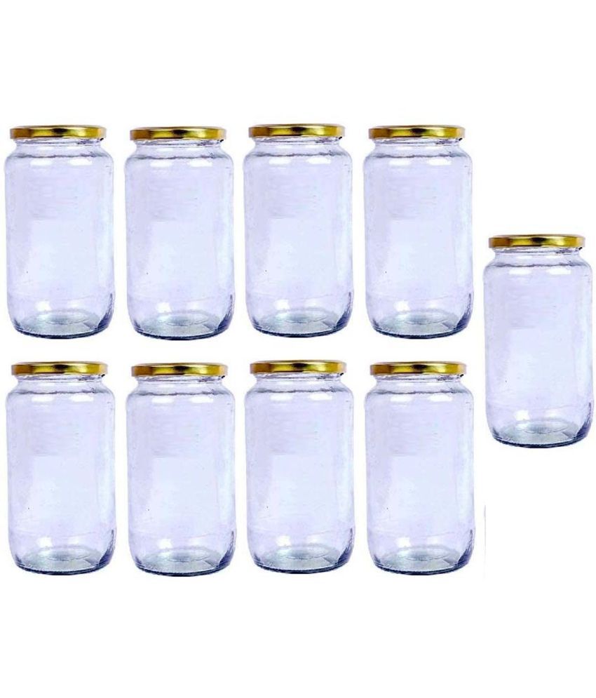    			AFAST Glass Container Jar Glass Nude Utility Container ( Set of 9 )