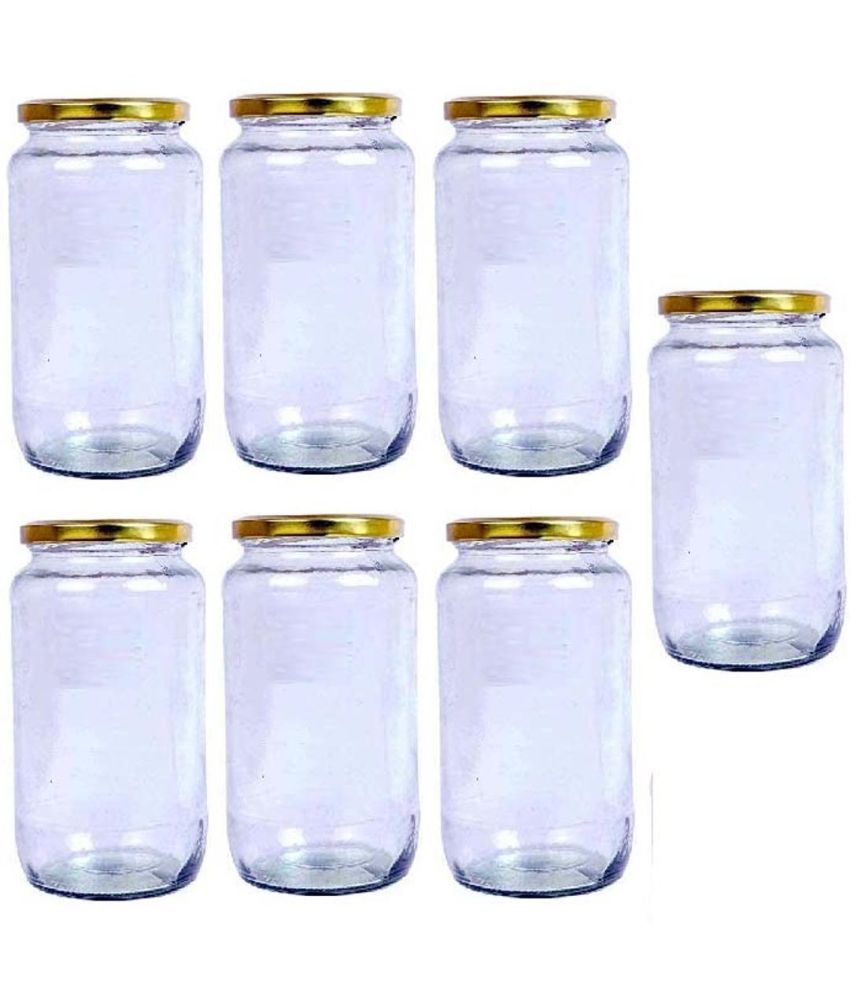     			AFAST Glass Container Jar Glass Nude Utility Container ( Set of 7 )