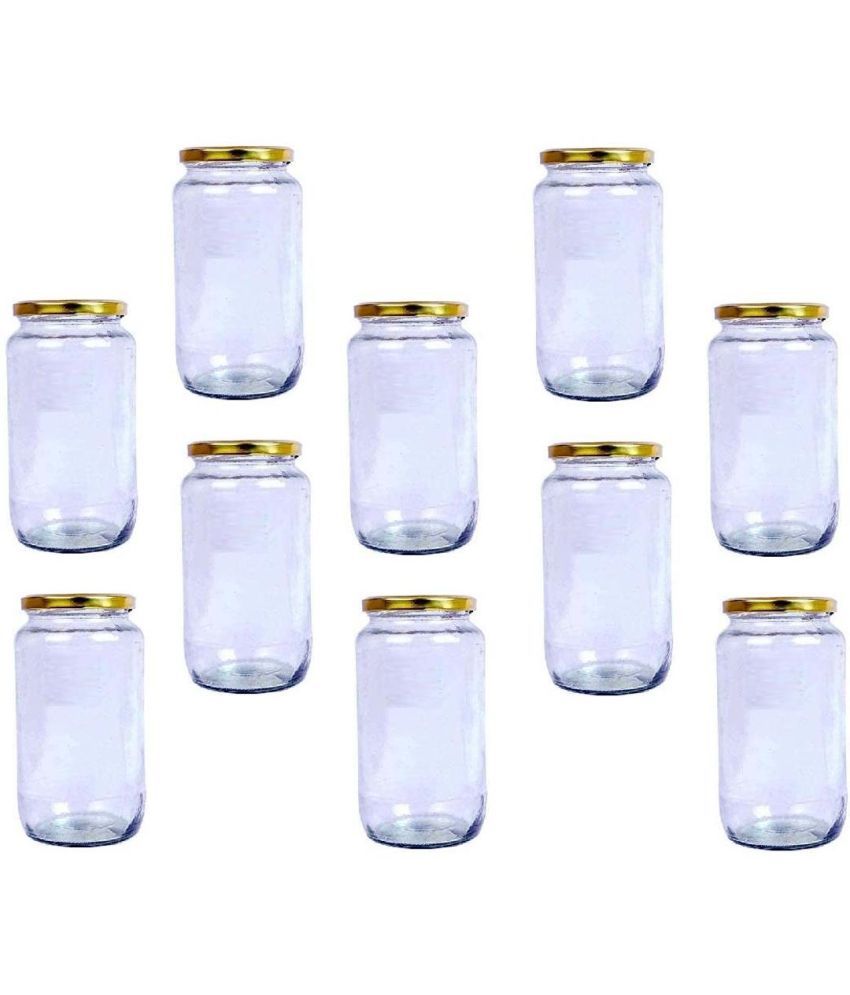     			AFAST Glass Container Jar Glass Nude Utility Container ( Set of 10 )