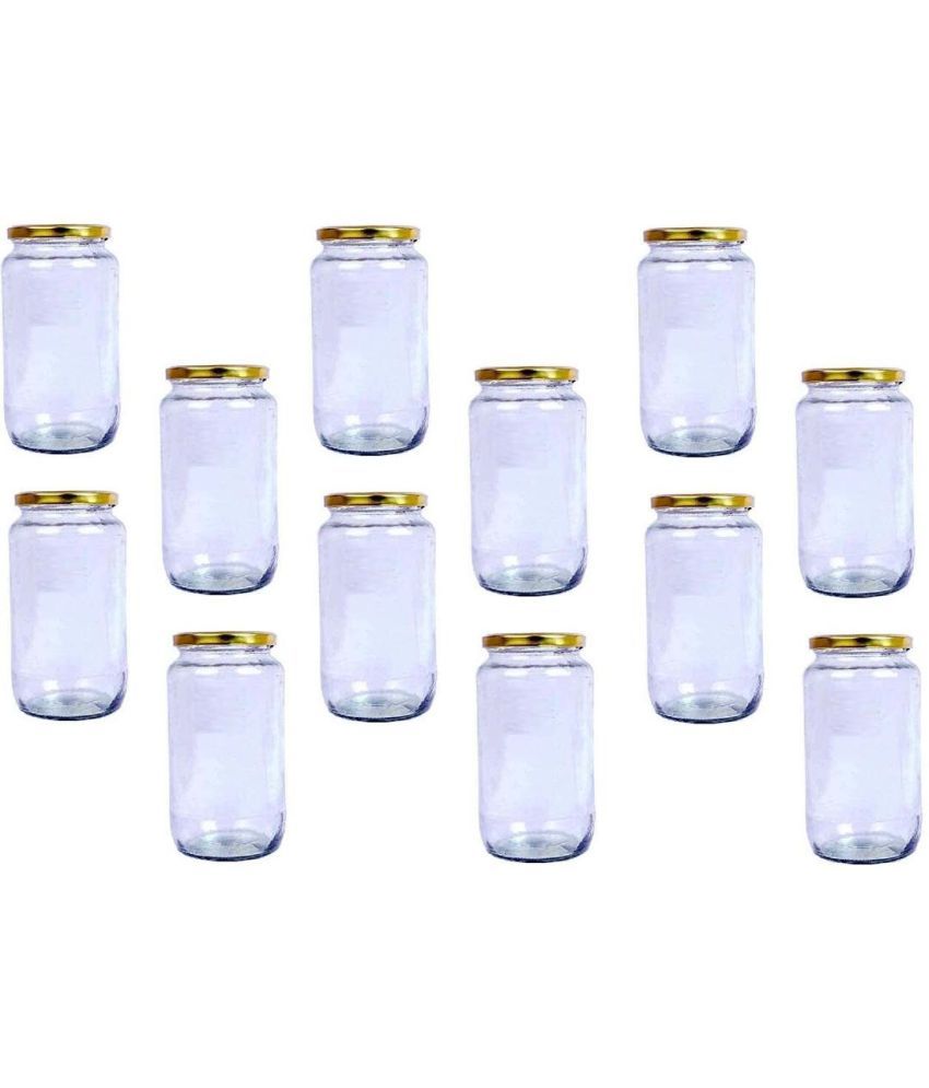     			AFAST Glass Container Jar Glass Nude Utility Container ( Set of 12 )