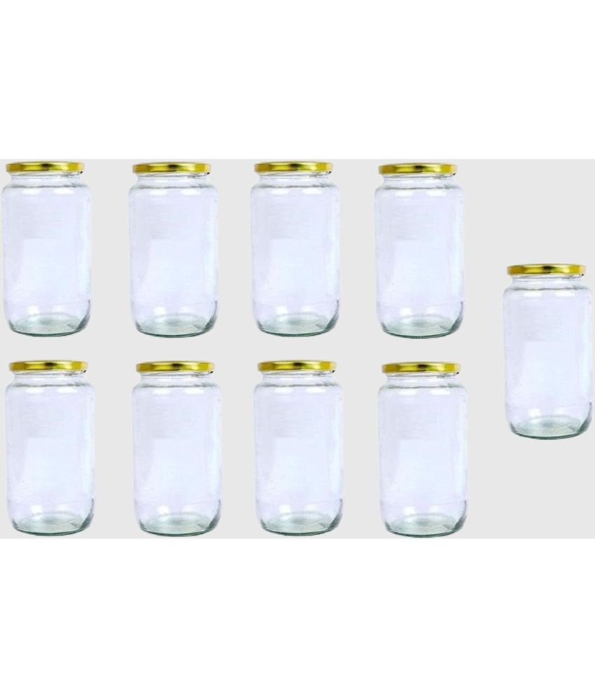     			AFAST Glass Container Jar Glass Nude Utility Container ( Set of 9 )