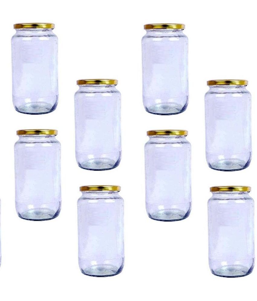     			AFAST Glass Container Jar Glass Nude Utility Container ( Set of 8 )