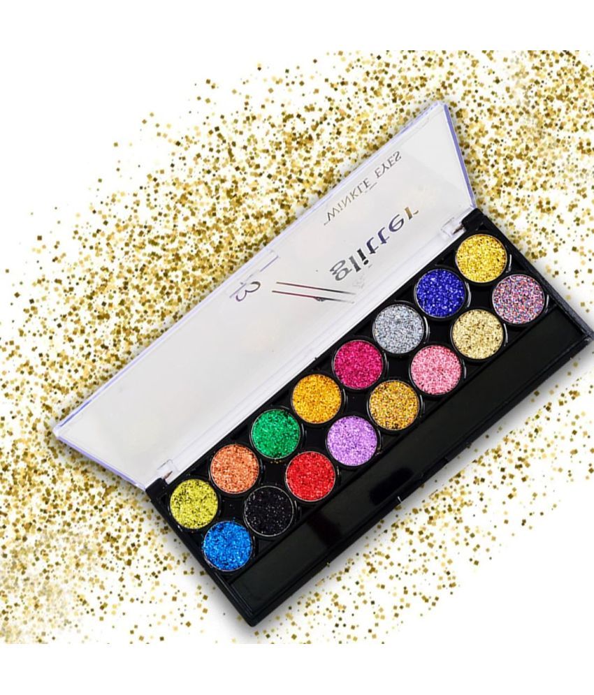     			Adbeni Ultimate 16 Pigmented Glitter Eyeshadow Palette 60gm Easily Blendable Eye Makeup Shade-01