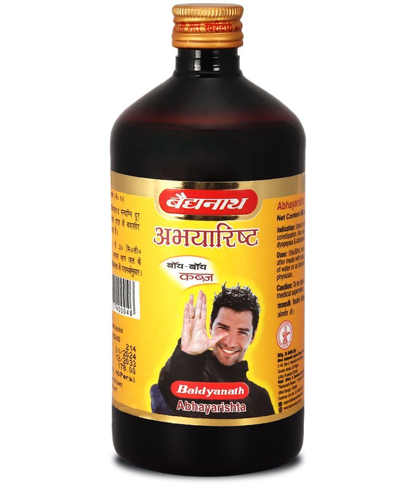     			Baidyanath Abhayarisht 450ml Useful in Piles, Constipation, Indigestion and Abdominal problems