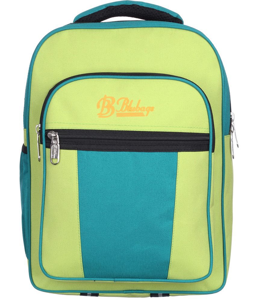     			Blubags Light Green Polyester Backpack ( 20 Ltrs )