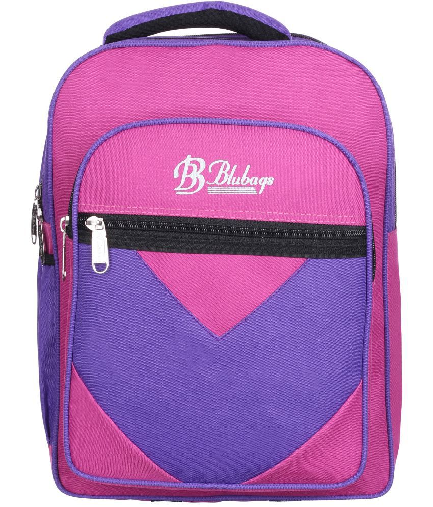     			Blubags Pink Polyester Backpack ( 20 Ltrs )