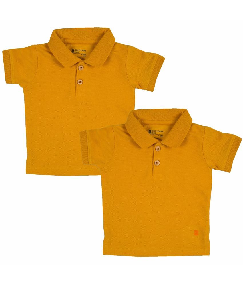     			Bodycare Orange Baby Boy Polo T-Shirt ( Pack of 2 )