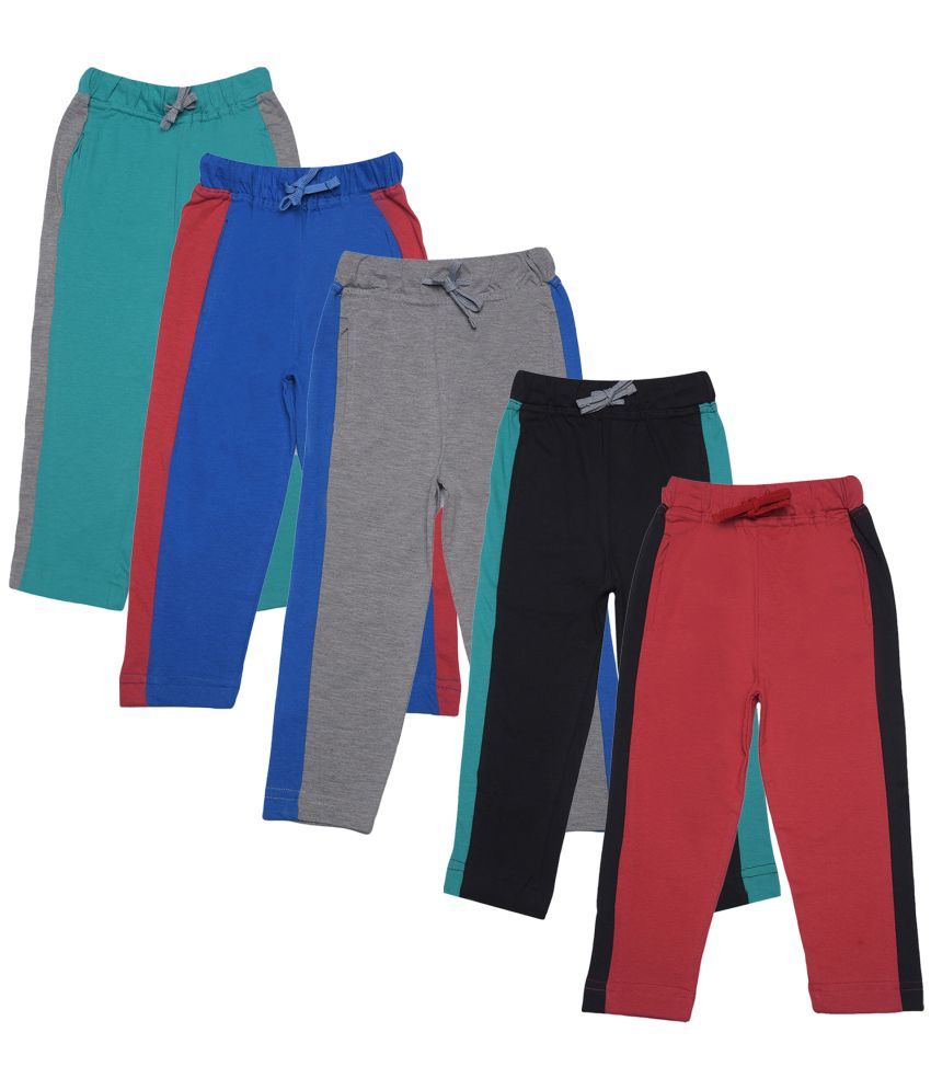     			Dollar Champion Kidswear Pack of 5 Boys Cotton Trackpant ( Multi )