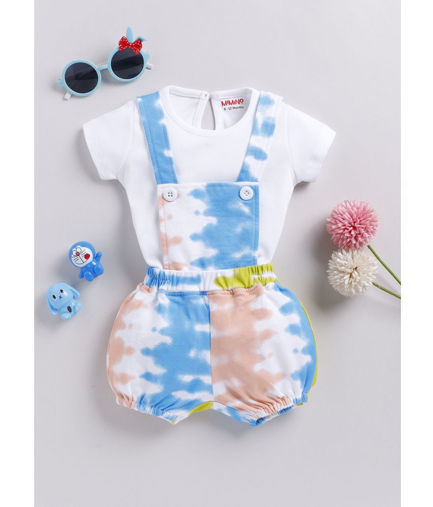    			MIMINO Multicolor Cotton Baby Girl Jumpsuit ( Pack of 1 )
