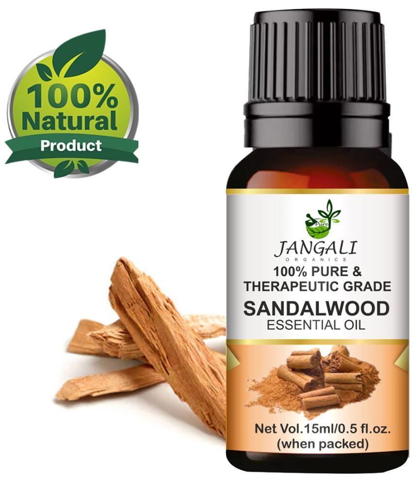     			PURE Jangali ORGANICS Sandalwood Essential Oil (Chandan Oil) For Bright Skin 15 ml