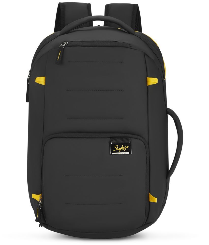     			Skybags Black Polyester Backpack ( 22 Ltrs )