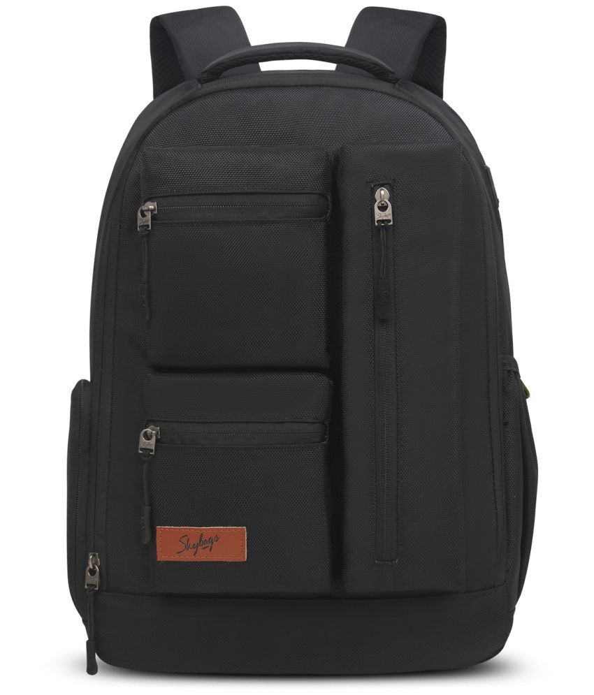     			Skybags Black Polyester Backpack ( 25 Ltrs )