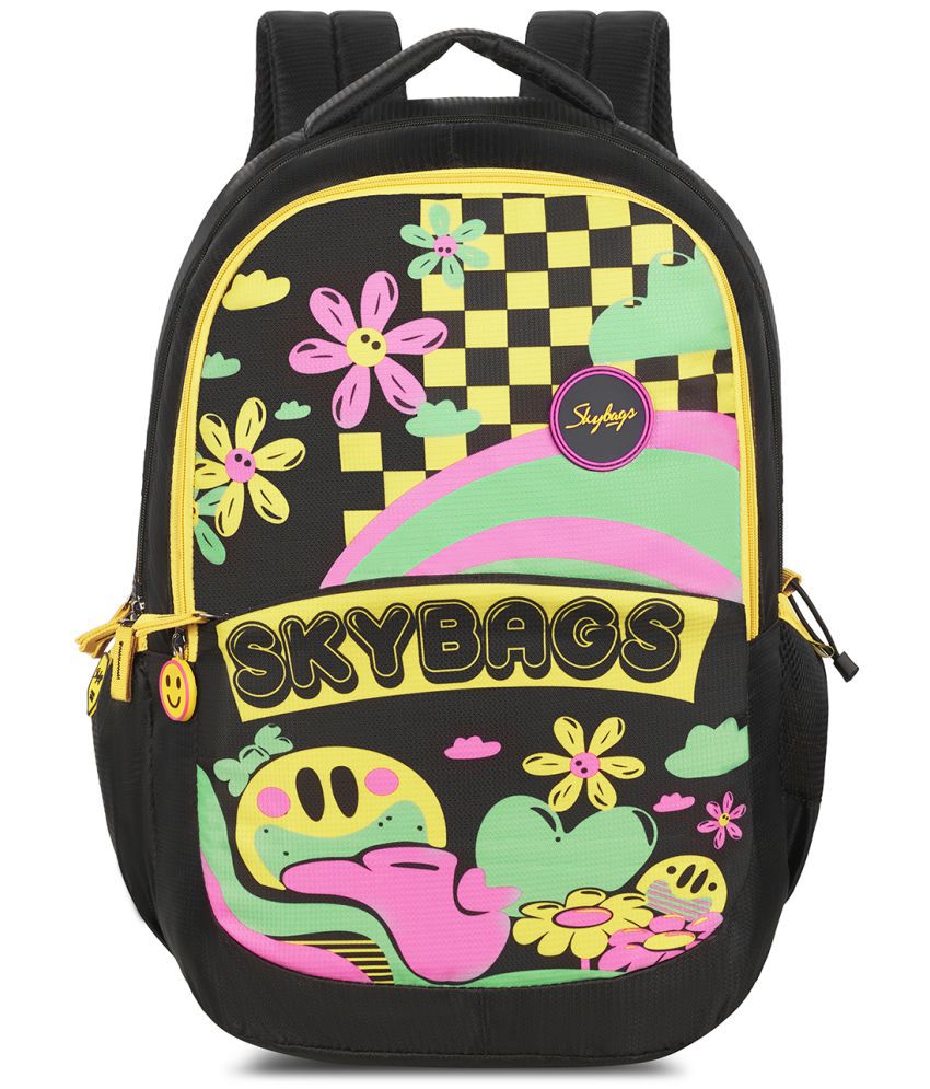     			Skybags Black Polyester Backpack ( 32 Ltrs )