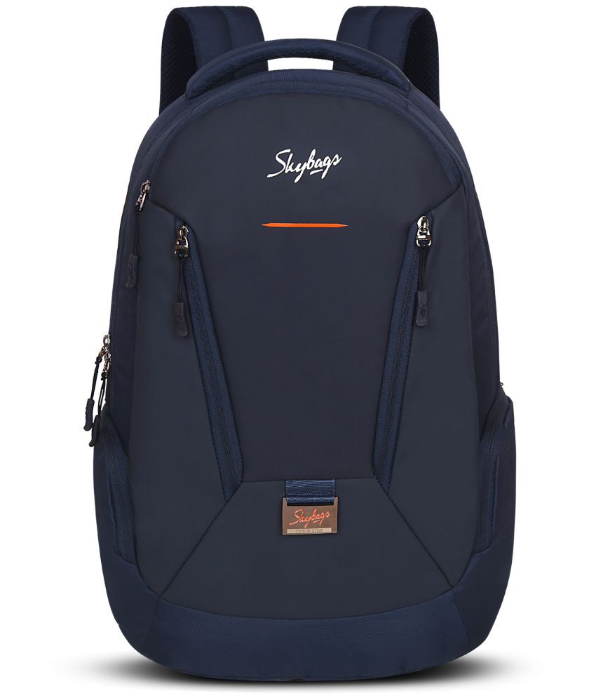    			Skybags Blue Polyester Backpack ( 26 Ltrs )