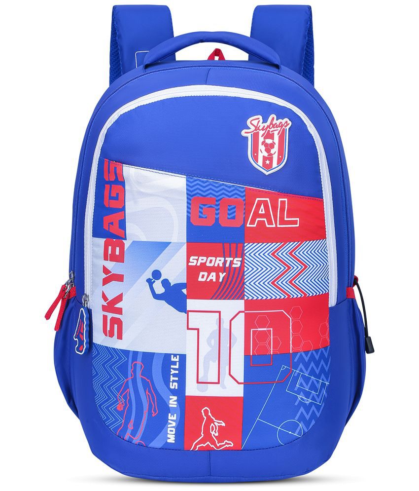     			Skybags Blue Polyester Backpack ( 32 Ltrs )