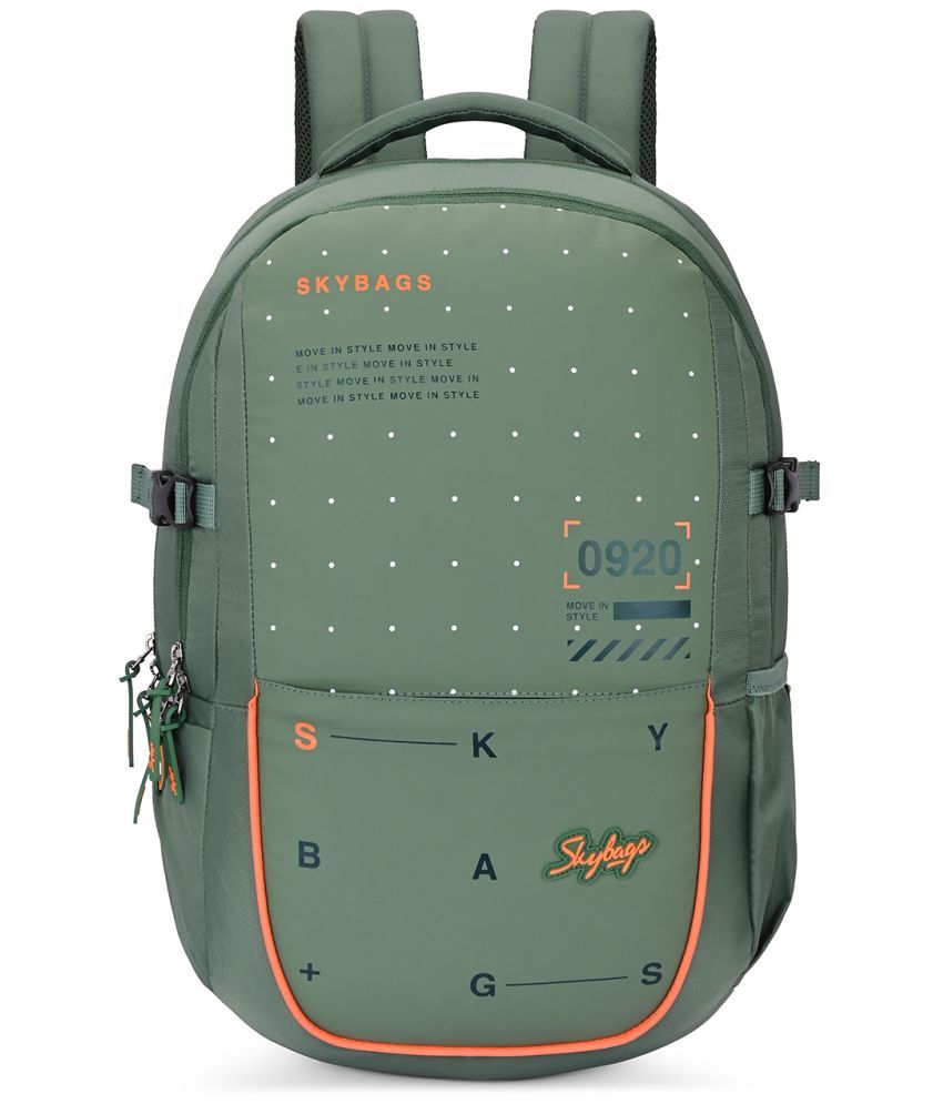     			Skybags Green Polyester Backpack ( 28 Ltrs )